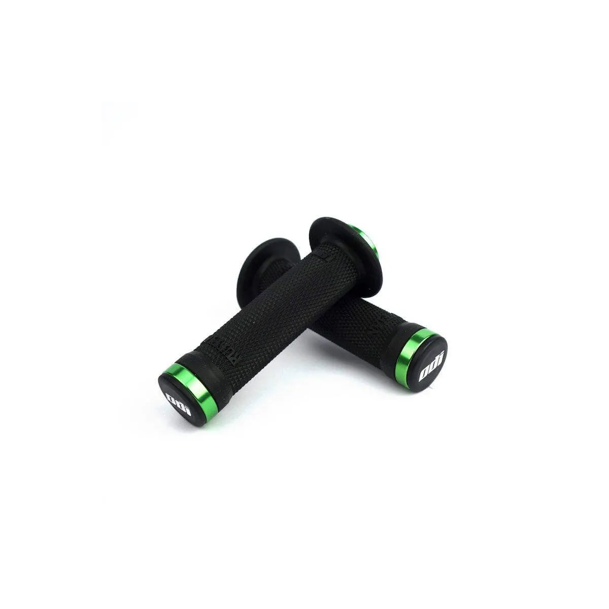 Odi Bmx Ruffian Lock-On Grips Black/Green Clamps